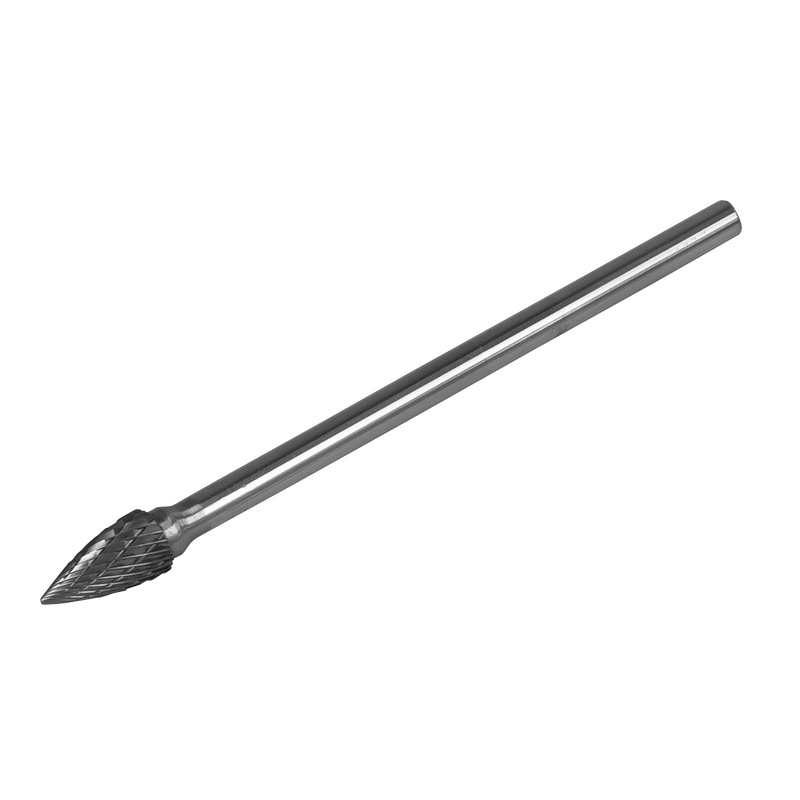 Sealey SDB03XL Tungsten Carbide Rotary Burr Extra-Long Arc Pointed Nose 10mm
