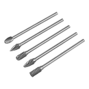 Sealey SDBK5XL Tungsten Carbide Rotary Burr Set Extra-Long 5pc
