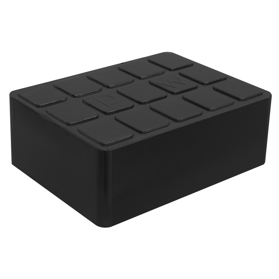 Sealey SJBEX.A02 Rubber Support Block for Viking Jacking Beams 60mm