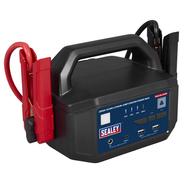 Sealey SL34S 2500A 12/24V Lithium Jump Starter Power Pack