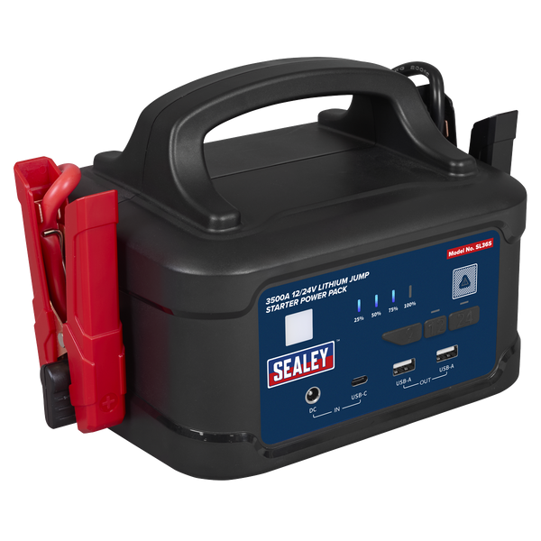 Sealey SL36S 3500A 12/24V Lithium Jump Starter Power Pack