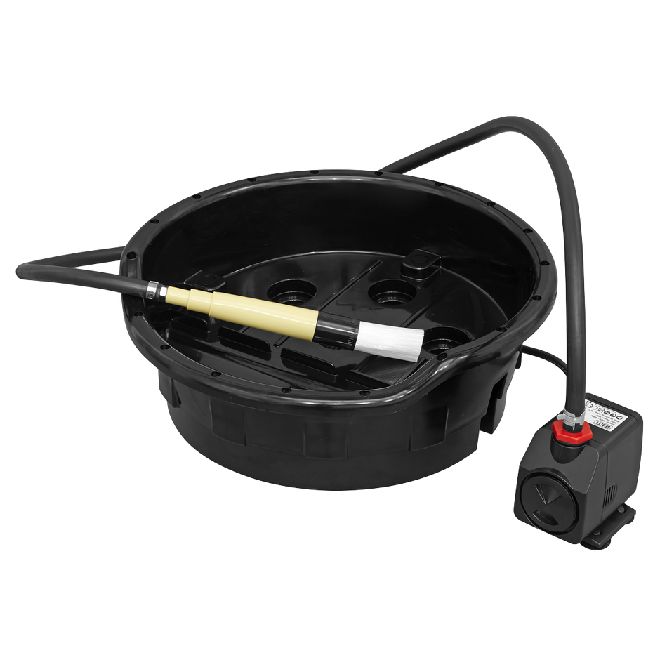 Sealey SM220 Portable Bucket Parts Washer with Brush 14L