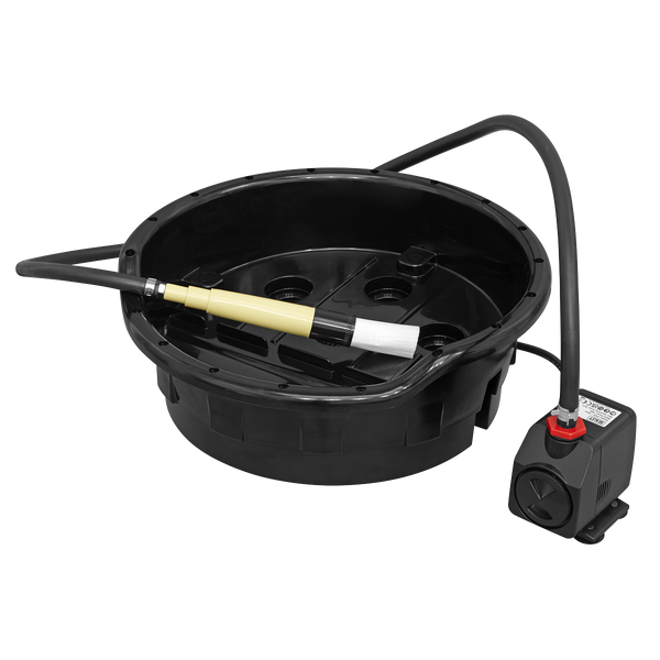 Sealey SM220 Portable Bucket Parts Washer with Brush 14L