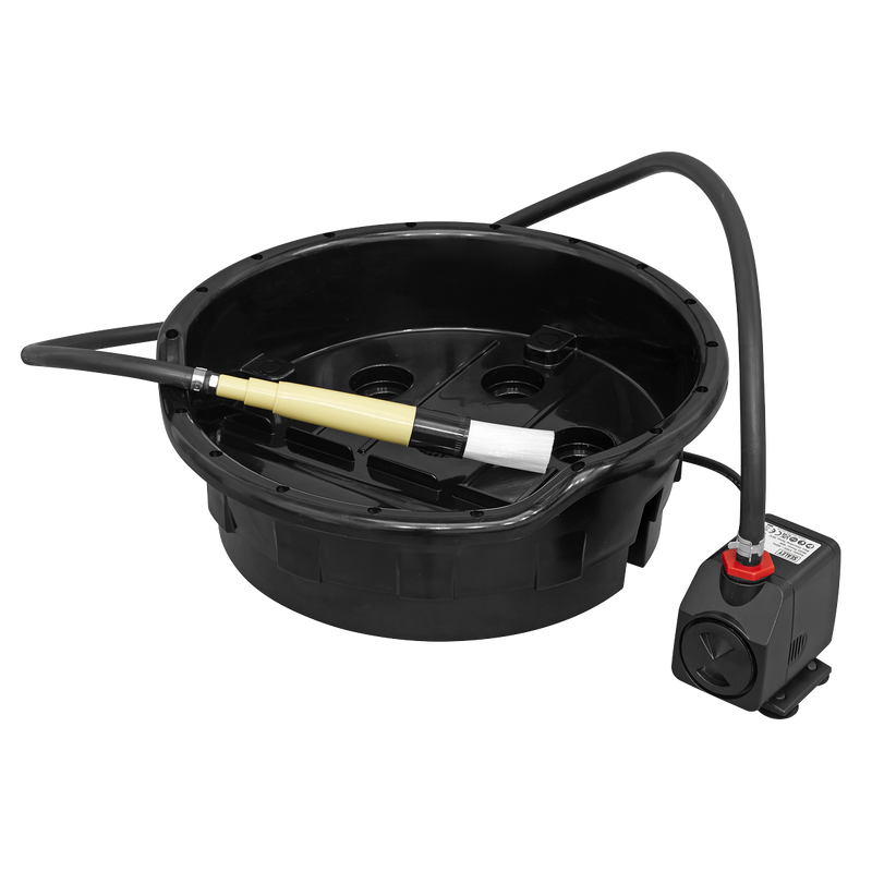 Sealey SM220 Portable Bucket Parts Washer with Brush 14L