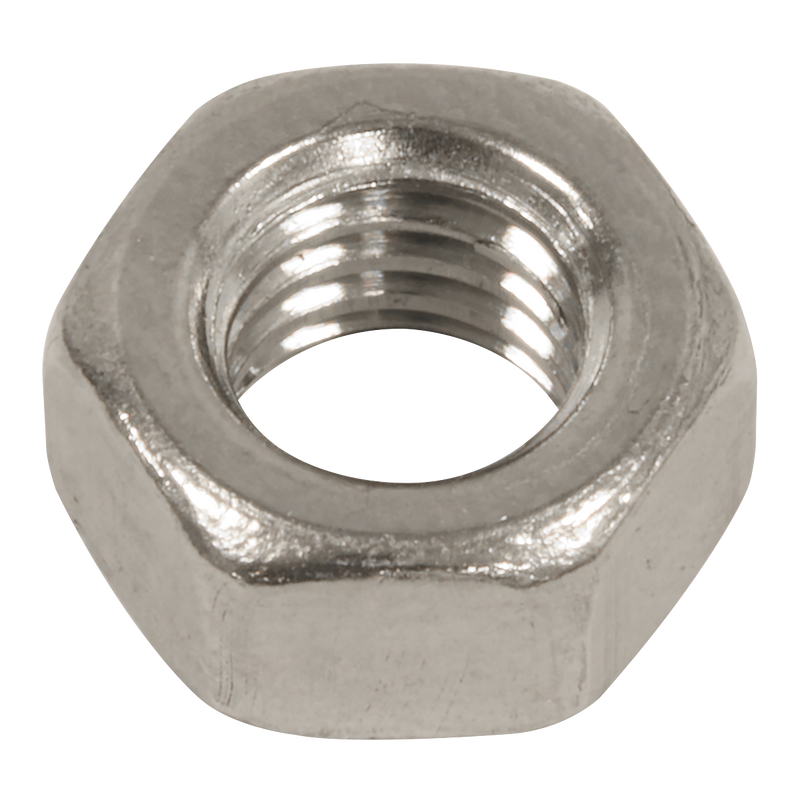 Sealey SS5 Stainless Steel Nut M5 A2, DIN 934 - Pack of 100