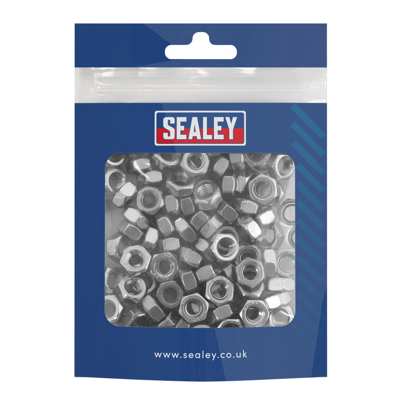 Sealey SS6 Stainless Steel Nut Din 934  M6 - Pack of 100