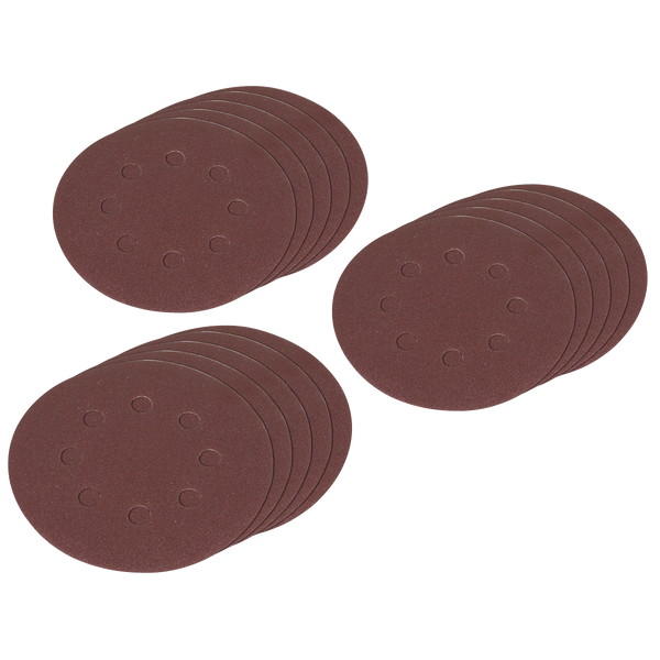 Sealey SSDS02 Hook-and-Loop Sanding Disc Set 125mm 10pc