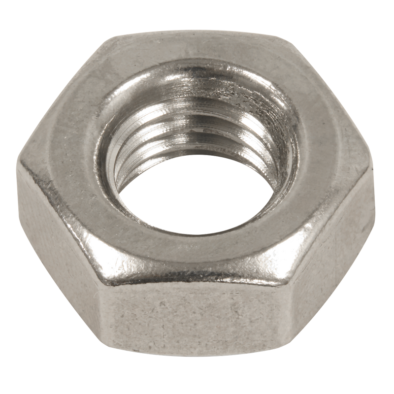 Sealey SSN10 Stainless Steel Nut M10 A2, DIN 934 - Pack of 50