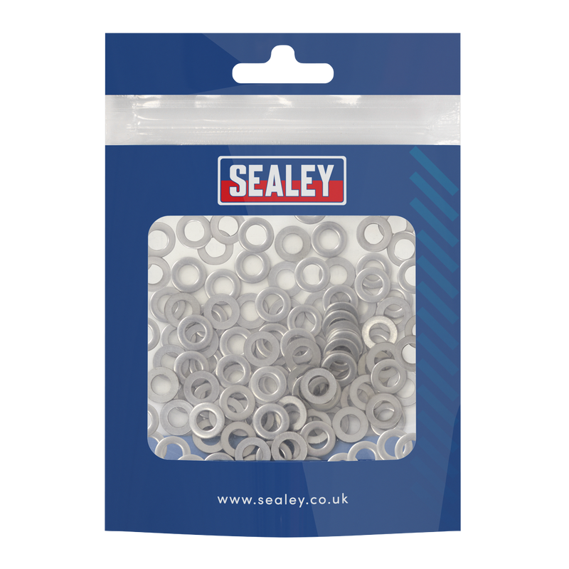 Sealey SSW5 Stainless Steel Flat Washer M5 A2, DIN 125 - Pack of 100