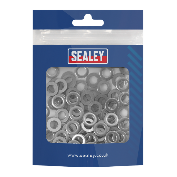 Sealey SSW6 Stainless Steel Flat Washer Din 125  M6 - Pack of 100