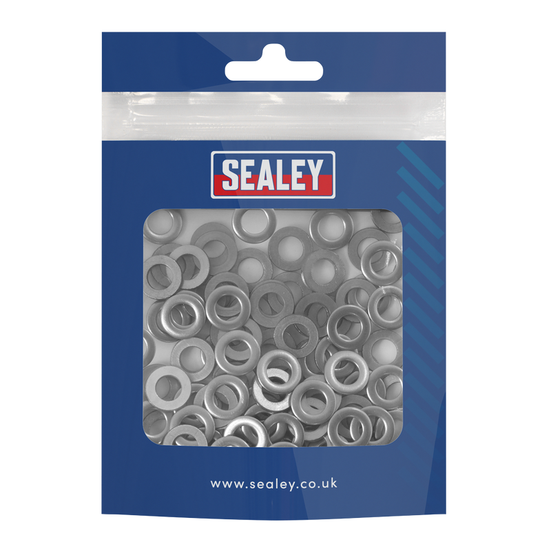 Sealey SSW6 Stainless Steel Flat Washer Din 125  M6 - Pack of 100