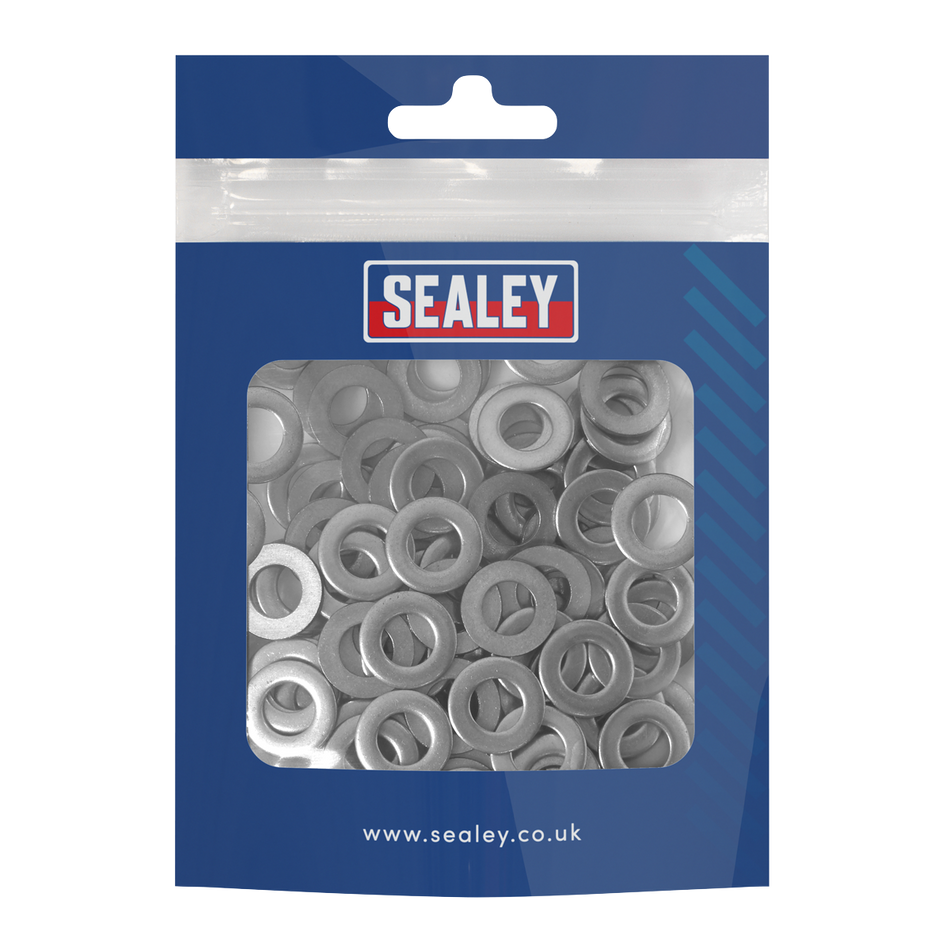 Sealey SSW8 Stainless Steel Flat Washer Din 125  M8 - Pack of 100