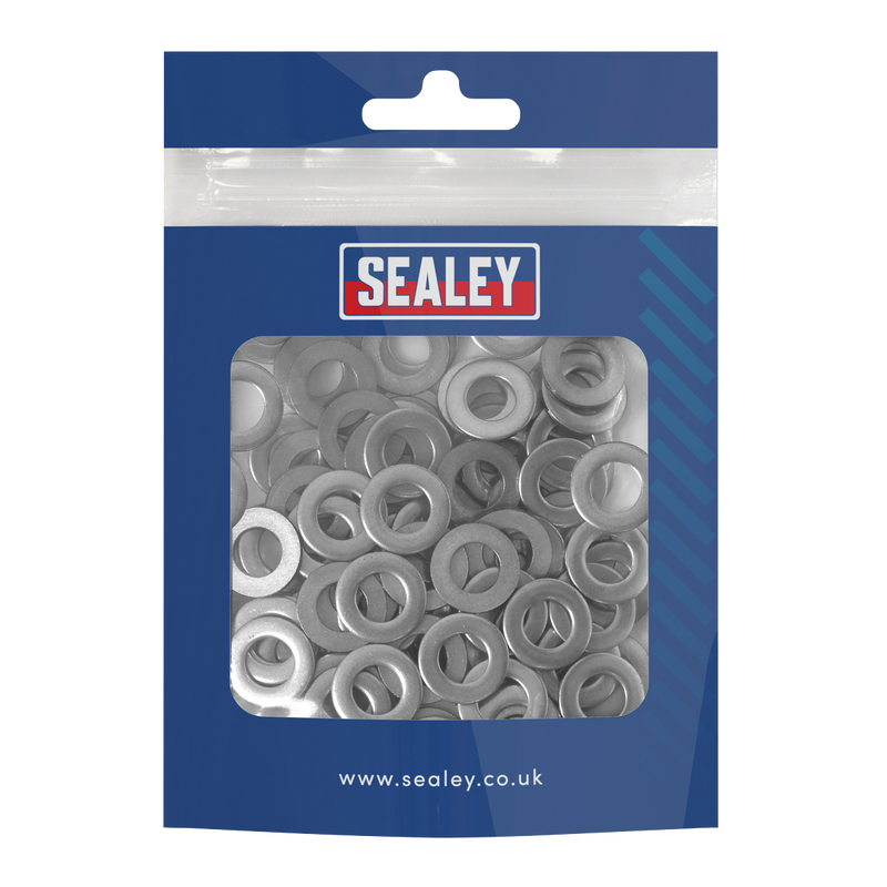 Sealey SSW8 Stainless Steel Flat Washer Din 125  M8 - Pack of 100
