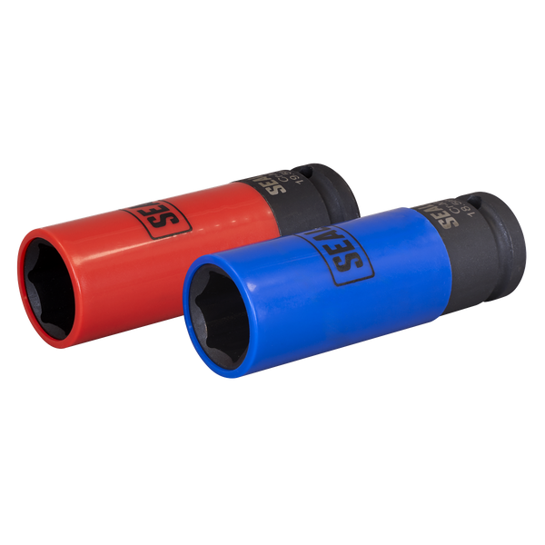 Sealey SX01819 Alloy Wheel Impact Socket Set 1/2"Sq Drive 2pc