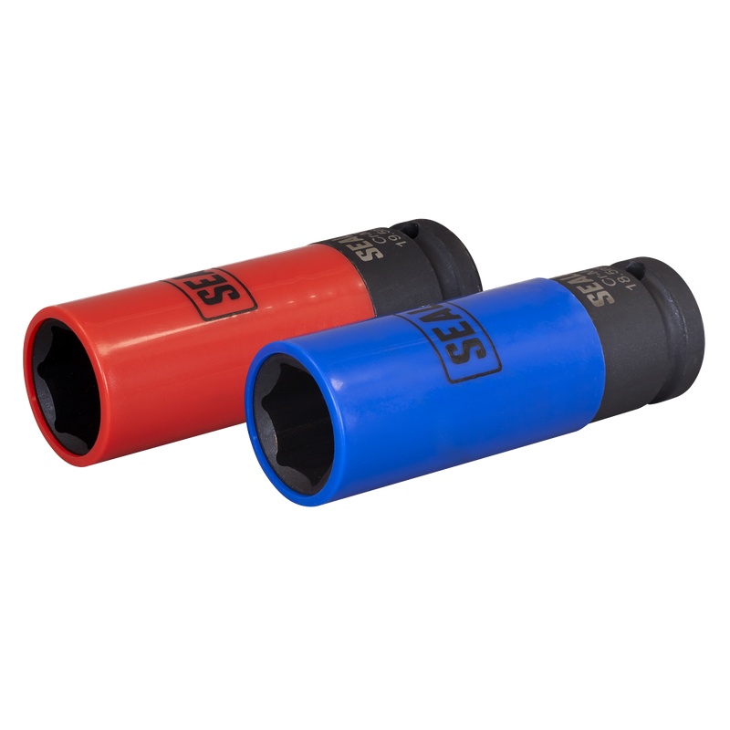 Sealey SX01819 Alloy Wheel Impact Socket Set 1/2"Sq Drive 2pc