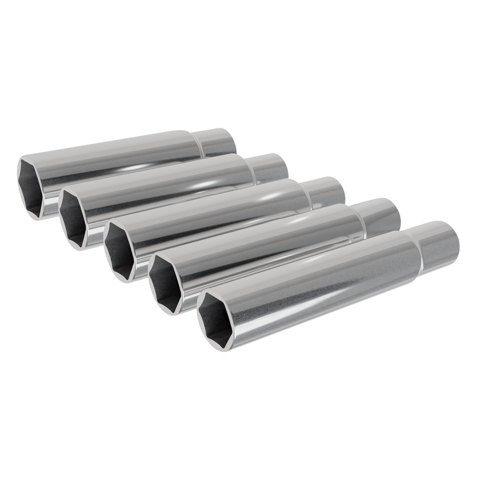 Sealey SX1519 Extra-Deep Socket Set 15, 16, 17, 18 & 19mm 5pc 3/8"Sq Drive