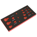 Sealey TBTE03 Insulated Open-End Spanner Set with Tool Tray 7pc VDE Approved