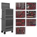 Sealey TBTPCOMBO6 Superline PRO® Tool Chest Combination 14 Drawer with 446pc Tool Kit - Grey