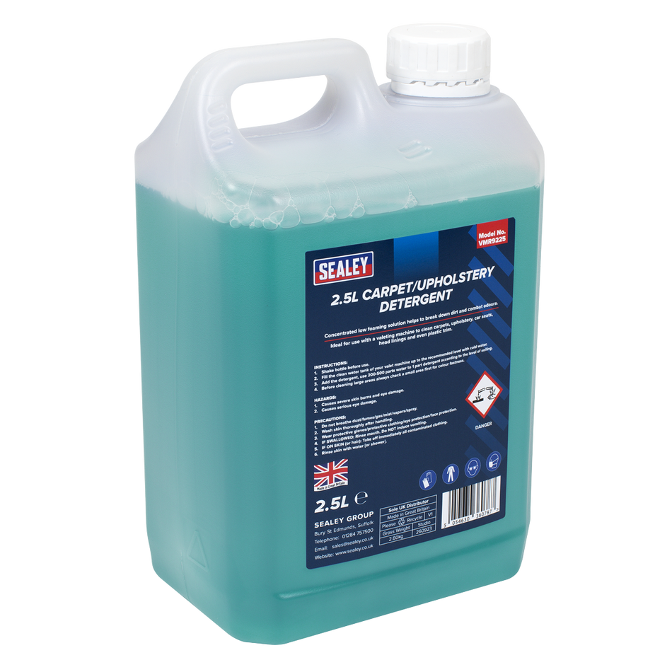 Sealey VMR9225 Carpet/Upholstery Detergent 2.5L