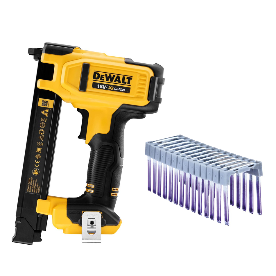 DeWalt DCN701N 18V XR Electricians Stapler - Bare Unit With 2x Boxes Of 25mm x 19mm Insulated Crown Staples x540 DRS18100-XJ