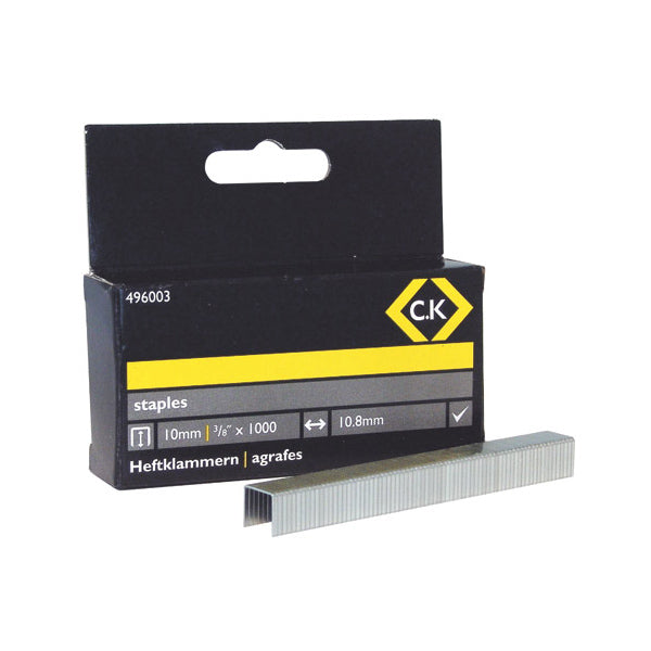 C. K Tools 496003 Staples Box/1000 10mm