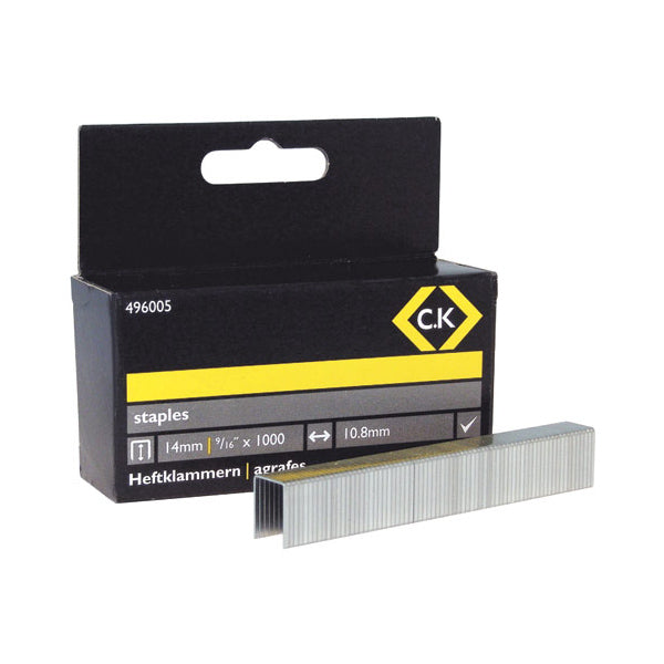 C. K Tools 496005 Staples Box/1000 14mm