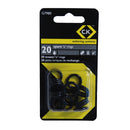 C. K Tools G7980 Brass Interlock O-Rings Pack/20