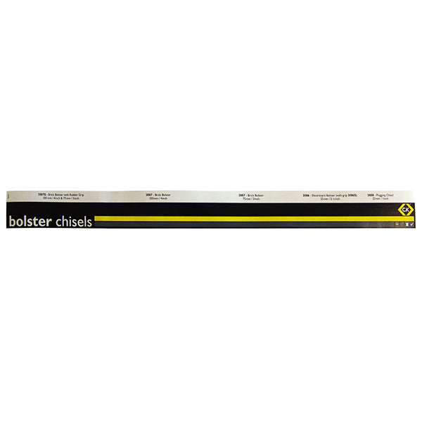 C. K Tools T3090LS Bolster Chisels - Stocked Display