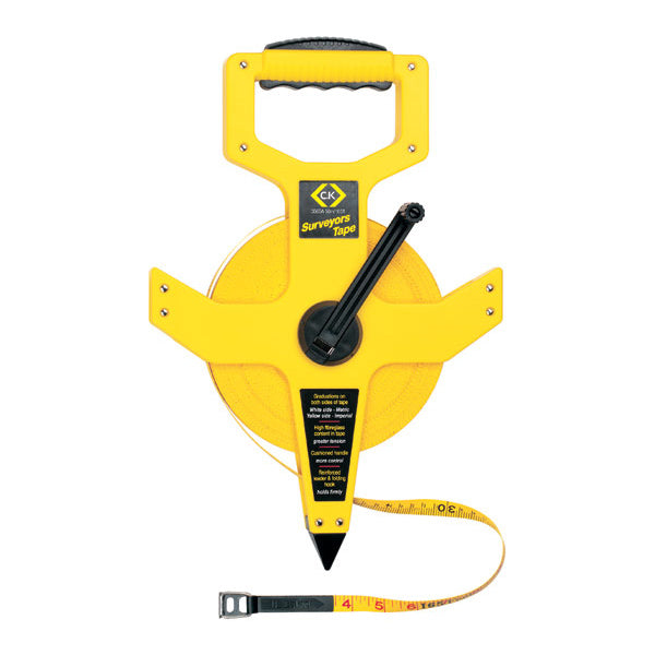C. K Tools T3565 100 Surveyors Tape 30m/100ft