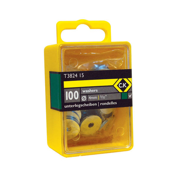 C. K Tools T3824 18 Washers Box of 100 3/16in