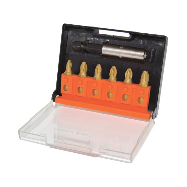 C. K Tools T4569TINC Screwdriver 6 In1 Bit Box PZD/SDV Titanium Nitride