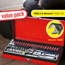 C. K Tools T4655 SureDrive Socket Set 1/4in Drive 39 Piece Metric