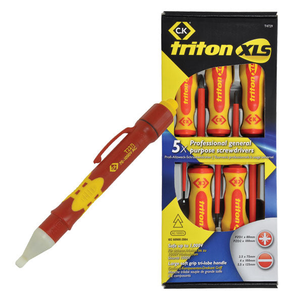 C. K Tools T4729 Tritonxls Insul Screwdriver Set SL/PZ