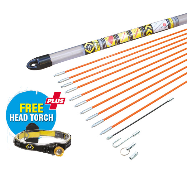C. K Tools T5410 MightyRod Cable Rod Set 10m