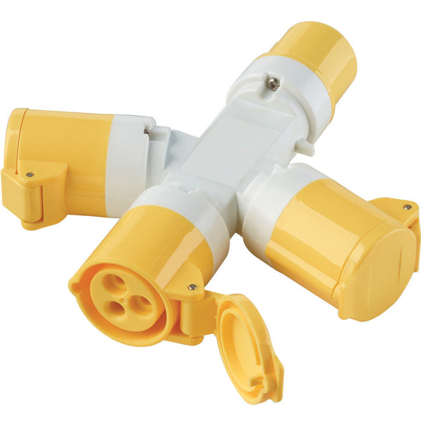 Clarke 6160700 GAP1 110V 16A 3-Way Generator Adaptor Plug