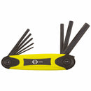 C. K Tools T4406 Hexagon Key Metric Folding Set of 8