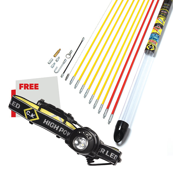 C. K Tools T5421 MightyRod PRO Cable Rod Standard Set 10m