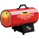 Clarke 6920191 DEVIL1600DV 36.6kW Dual Voltage Propane Gas Fired Space Heater (110V/230V)