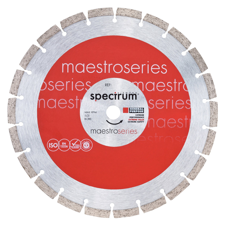 OX Tools OX-TC10-125/22 Spectrum Maestro 10mm General Purpose Diamond Blade - 125/22.23mm