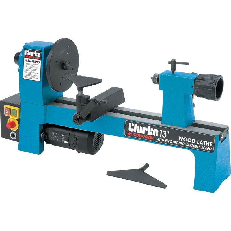 Clarke 6501660 CWL325V 13" Wood Lathe with Electronic Variable Speed