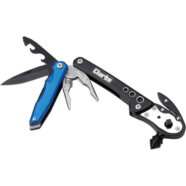 Clarke 1801907 CHT907 11 in 1 Multi-Function Survival Hammer