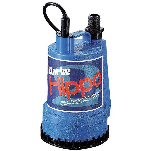 Clarke 7230023 Hippo 2 1" 250W 85Lpm 6m Head Submersible Water Pump (110V)