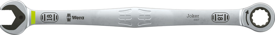 Wera 05020360001 6007 Joker SB Ring ratchet spanner, long design, 18 x 334 mm
