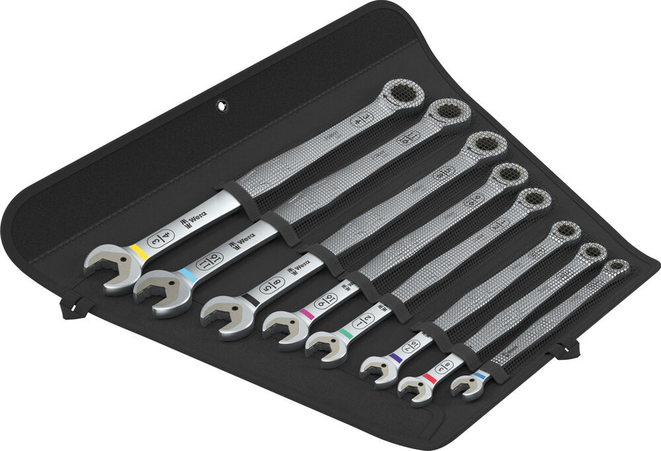 Wera 05020385001 6007 Joker Imperial 8 Set 1 Ratcheting combination spanner set, imperial, 8 pieces