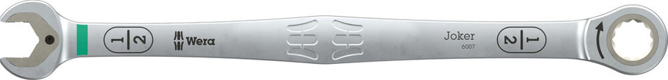 Wera 05020364001 6007 Joker Ratcheting combination spanner SB, long design, imperial, 1/2" x 245 mm