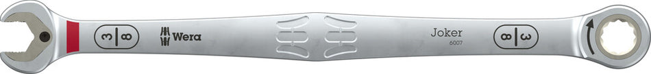Wera 05020362001 6007 Joker Ratcheting combination spanner SB, long design, imperial, 3/8" x 209 mm