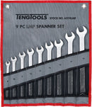 Teng Tools 6059LMP Long Metric Combination 9 Piece Spanner Set