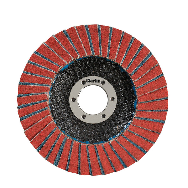 Clarke 6502399 115mm Ceramic & Zirconium Flap Disc 22mm Bore