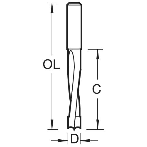Trend Tools 61/08X1/4TC Dowel Drill 8Mm Diameter
