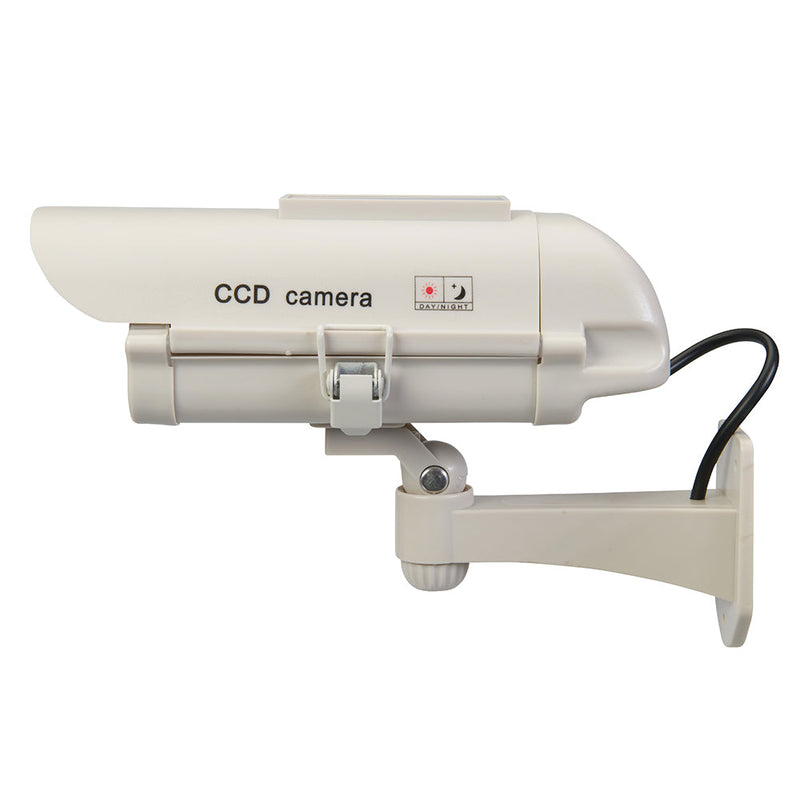 Silverline 614458 Solar-Powered Dummy CCTV Camera with LED